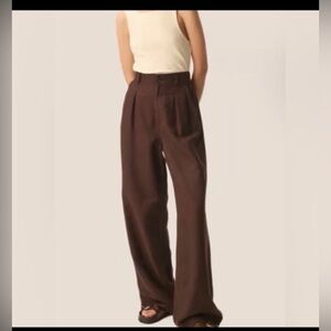 Boutique Stitch & Feather Women Black Wide-Leg Dress casual Trouser  M  8-10